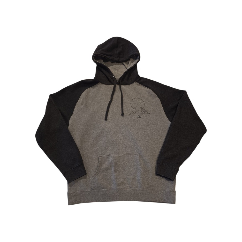 Brandi Carlile In These Silent Days Hoodie Mens XL Gray Black Raglan Pullover